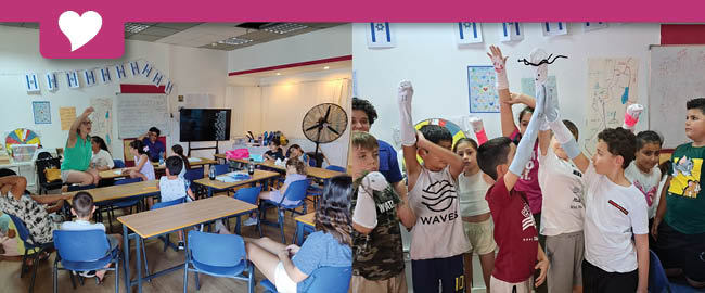 פעילות לילדי המפונים במלון NYX