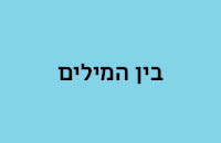 בין המילים